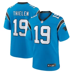 Unique Impressive Adam Thielen Carolina Panthers Nike Alternate Game Jersey - Blue to Show Your Support