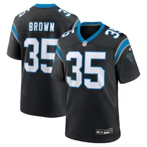 Fashionable Elegant Sturdy Smart Anthony Brown Carolina Panthers Nike Game Jersey - Black to Boost Team Spirit