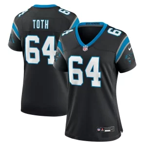 Eye   catching Trendy Sturdy Brett Toth Carolina Panthers Nike Women's Game Jersey - Black to Show Your Support