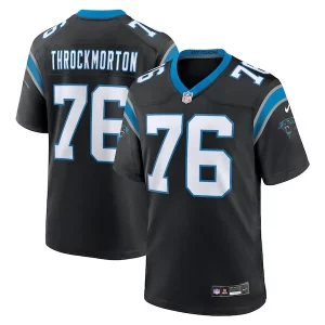 Attractive Sleek Calvin Throckmorton Carolina Panthers Nike Team Game Jersey - Black to Show Your Support