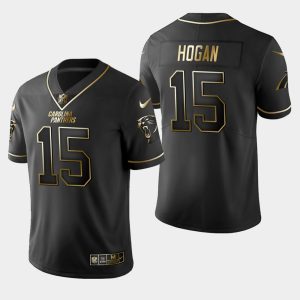 Premium Sturdy Fabulous Dashing Carolina Panthers #15 Chris Hogan Vapor Limited Black Golden Jersey for a Memorable Fan Moment