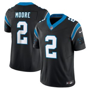 Alluring Stunning Fantastic Unique Carolina Panthers #2 D.J. Moore Men's Blue Vapor F.U.S.E. Limited Jersey for a Stylish Sporting Appearance
