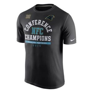 Impressive Handsome Carolina Panthers 2015 NFC Conference Champions Arch Legend T-Shirt Black to Elevate Your Game Day Look