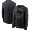 Stylish Sturdy Carolina Panthers 2020 Salute to Service Sideline Performance Long Sleeve T-Shirt Black for a Memorable Fan Moment