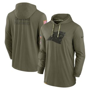 Marvelous Trendy Exquisite Distinctive Carolina Panthers 2022 Salute to Service Tonal Pullover Hoodie - Olive for an Unforgettable Season