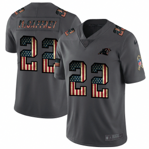 Cozy Superb Attractive Stylish Carolina Panthers #22 Christian McCaffrey 2018 Salute to Service Retro USA Flag Limited NFL Jersey to Boost Team Spirit