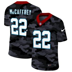 Sleek Authentic Unique Exclusive Carolina Panthers #22 Christian McCaffrey Men's 2020 Black CAMO Vapor Untouchable Limited Stitched NFL Jersey to Stand Out in the Crowd