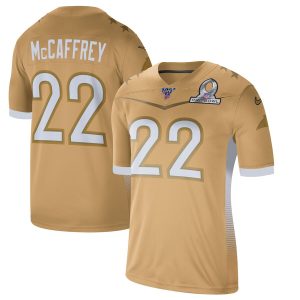 Marvelous Classic Trendy Fantastic Carolina Panthers #22 Christian McCaffrey Men's 2020 NFC Pro Bowl Game Jersey Gold for an Unforgettable Season