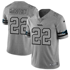 Modern Comfortable Carolina Panthers #22 Christian McCaffrey Men's Gray Gridiron II Vapor Untouchable Limited NFL Jersey for the Ultimate Fan Experience