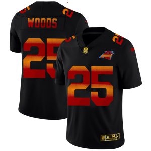 High Quality Impressive Carolina Panthers #25 Xavier Woods Men's Black Red Orange Stripe Vapor Limited NFL Jersey for an Unforgettable Season