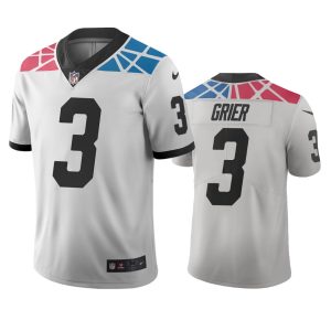 Superb Cool Carolina Panthers #3 Will Grier White Vapor Limited City Edition NFL Jersey for True Fans