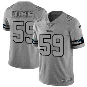 Stylish Outstanding Vibrant Carolina Panthers #59 Luke Kuechly Men's Gray Gridiron II Vapor Untouchable Limited NFL Jersey for the Ultimate Fan Experience