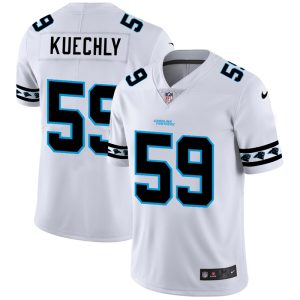 Graceful Attractive Gorgeous Carolina Panthers #59 Luke Kuechly White Team Logo Vapor Limited NFL Jersey to Elevate Your Game Day Look