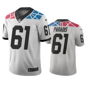 Attractive Outstanding Fashionable Stunning Carolina Panthers #61 Matt Paradis White Vapor Limited City Edition NFL Jersey for the Ultimate Fan Experience