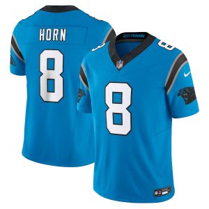 Fashionable Superb Premium Carolina Panthers #8 Jaycee Horn Men's Blue Vapor F.U.S.E. Limited Jersey to Boost Team Spirit
