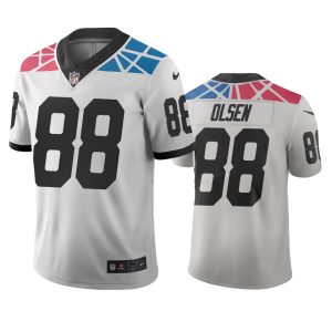 Stylish Exclusive Chic Trendy Carolina Panthers #88 Greg Olsen White Vapor Limited City Edition NFL Jersey for True Fans