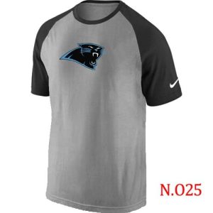 Outstanding Vibrant Stunning Classic Carolina Panthers Ash Tri Big Play Raglan NFL T-Shirt Grey/Black for a Stylish Sporting Appearance