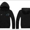 Marvelous Trendy Graceful Attractive Carolina Panthers Authentic Logo Hoodie Black to Stand Out in the Crowd