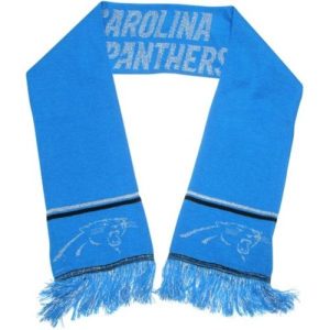 Impressive Stylish Unique Carolina Panthers Blue Metallic Thread Scarf for a Memorable Fan Moment