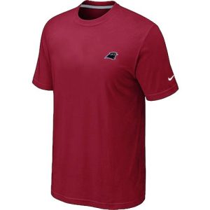Comfortable Fantastic Carolina Panthers Chest Embroidered Logo T-Shirt Red for a Stylish Sporting Appearance