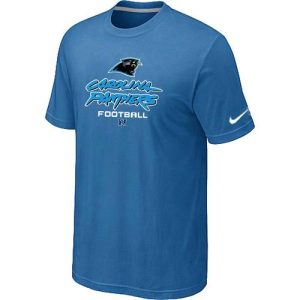 Fabulous Superb Sleek Classic Carolina Panthers Critical Victory NFL T-Shirt Light Blue to Stand Out in the Crowd