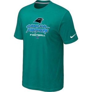 Fashionable Vibrant Carolina Panthers Critical Victory NFL T-Shirt Teal Green to Stand Out in the Crowd