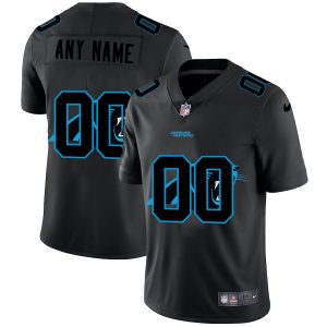 Handsome Cool Sturdy Classic Carolina Panthers Custom Men's Team Logo Dual Overlap Limited NFL Jersey Black for an Unforgettable Season