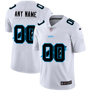 Modern Marvelous Dashing Carolina Panthers Custom White Men's Team Logo Dual Overlap Limited NFL Jersey to Show Your Support