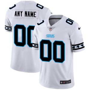 Cool Dashing Carolina Panthers Custom White Team Logo Vapor Limited NFL Jersey for the Ultimate Fan Experience