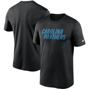 Premium Attractive Unique Carolina Panthers Fan Gear Legend Wordmark Performance T-Shirt Black for the Ultimate Fan Experience
