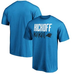 Stunning Vibrant Cozy Carolina Panthers Fanatics Branded Kickoff 2020 T-Shirt Blue for Game Day