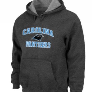 Dashing Chic Exclusive Sleek Carolina Panthers Heart & Soul Pullover Hoodie Dark Grey for the Ultimate Fan Experience