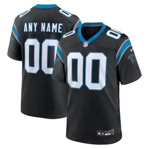 Fashionable Eye   catching Handsome Sleek Carolina Panthers Nike Custom Game Jersey - Black to Show Your Support