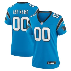 Exquisite Cozy Dashing Carolina Panthers Nike Women's Alternate Custom Game Jersey - Blue for a Stylish Sporting Appearance