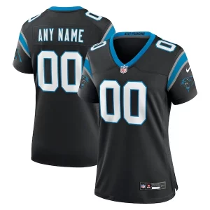 Fashionable Eye   catching Premium Carolina Panthers Nike Women's Custom Game Jersey - Black for True Fans