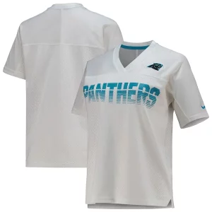 Luxurious Unique Trendy Gorgeous Carolina Panthers Nike Women's Fan Replica Jersey - White to Elevate Your Game Day Look