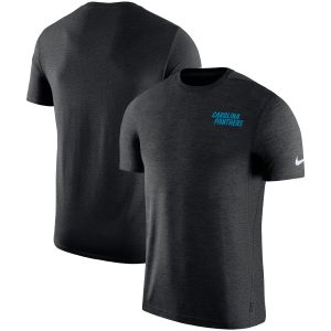 Marvelous Modern Carolina Panthers On-Field Coaches UV Performance T-Shirt Black to Elevate Your Game Day Look
