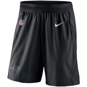 Handsome Dashing Carolina Panthers Sideline Fly Performance Knit Shorts Black to Boost Team Spirit