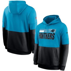 Smart Cool Carolina Panthers Sideline Impact Lockup Performance Pullover Hoodie Blue Black for a Stylish Sporting Appearance