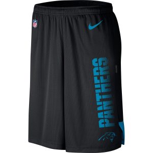 Outstanding Comfortable Sturdy Fashionable Carolina Panthers Sideline Player Knit Performance Shorts Black to Stand Out in the Crowd