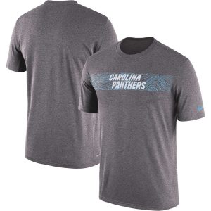 Impressive Superb Fashionable Carolina Panthers Sideline Seismic Legend Performance T-Shirt Charcoal for a Memorable Fan Moment
