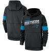 Gorgeous Vibrant Elegant Carolina Panthers Sideline Team Logo Performance Pullover Hoodie Black to Boost Team Spirit