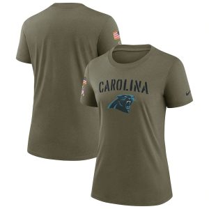 Impressive Distinctive Unique Fabulous Carolina Panthers Women's 2022 Salute To Service Legend T-Shirt - Olive for the Ultimate Fan Experience