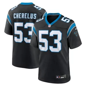 Elegant Attractive Smart Claudin Cherelus Carolina Panthers Nike Team Game Jersey - Black for Game Day