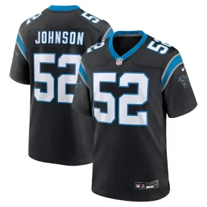 Authentic Luxurious DJ Johnson Carolina Panthers Nike Game Jersey - Black to Elevate Your Game Day Look