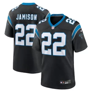 Elegant Superb Exquisite D'Shawn Jamison Carolina Panthers Nike Team Game Jersey - Black for a Memorable Fan Moment