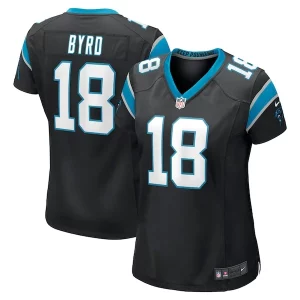 Exquisite Comfortable Fabulous Gorgeous Damiere Byrd Carolina Panthers Nike Women's Game Player Jersey - Black to Boost Team Spirit