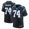 Eye   catching Modern David Sharpe Carolina Panthers Nike Team Game Jersey - Black for Game Day
