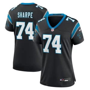 Outstanding Handsome Graceful David Sharpe Carolina Panthers Nike Women's Team Game Jersey - Black to Show Your Support