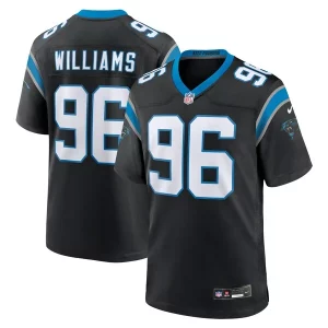Handsome Fabulous DeShawn Williams Carolina Panthers Nike Game Player Jersey - Black to Stand Out in the Crowd